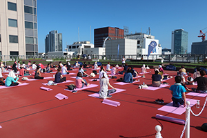 ①yoga event