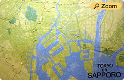 スーパーインポーズド サッポロマップ　Superimposed Sapporo Map