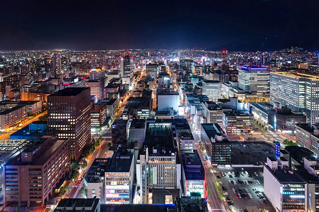 札幌の夜景