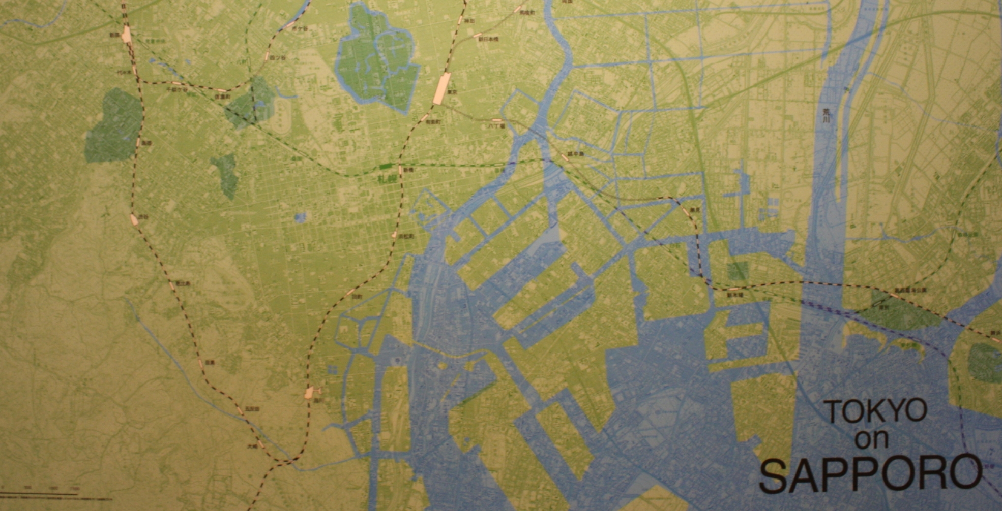 SUPERIMPOSED SAPPORO MAP